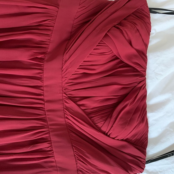 After Six Burgundy Bridesmaid Dress - Picture 4 of 5